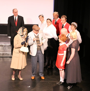 Annie 2016 – Rooster, Lily, Annie, Warbucks, Grace & Servants